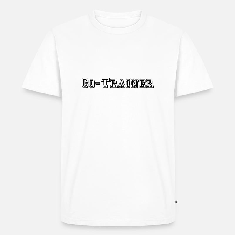 Co-Trainer 03 - Männer Premium Bio T-Shirt - Weiß