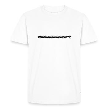 linie_cool__f1 - T-shirt Premium bio Homme - blanc - Devant - Nico (187cm)
