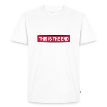 la fin citation cool sort cadeau naufrage - T-shirt Premium bio Homme - blanc - Devant - Nico (187cm)
