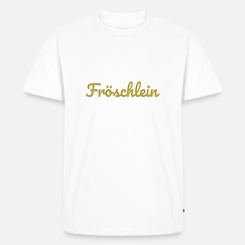 Fröschlein - Männer Premium Bio T-Shirt - Weiß