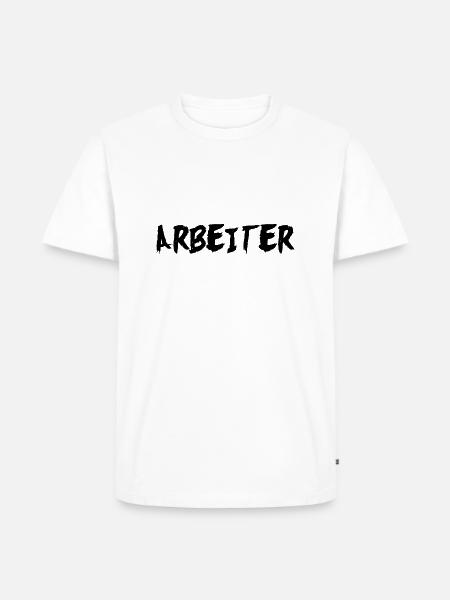 Arbeiter - Männer Premium Bio T-Shirt - Weiß