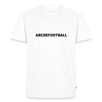 football - Men's Premium Organic T-Shirt - white - Front - Nico (187cm)