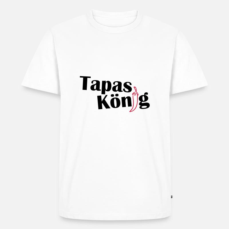 Tabas Koenig - Männer Premium Bio T-Shirt - Weiß