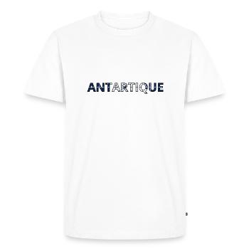 Drapeau Antarctique - T-shirt Premium bio Homme - blanc - Devant - Nico (187cm)