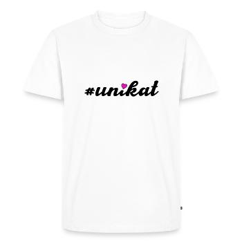 Unique - Men's Premium Organic T-Shirt - white - Front - Nico (187cm)
