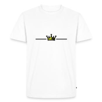 Élément de symbole de couronne - T-shirt Premium bio Homme - blanc - Devant - Nico (187cm)