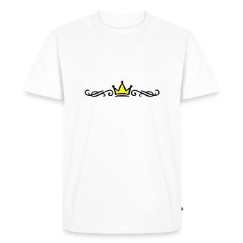 Ornement de couronne - T-shirt Premium bio Homme - blanc - Devant - Nico (187cm)