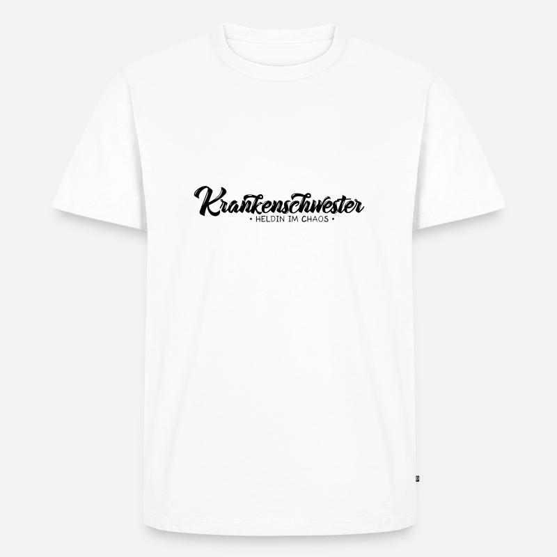 Krankenschwester - Männer Premium Bio T-Shirt - Weiß
