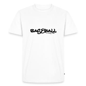 Baseball - Nothing Else - Men's Premium Organic T-Shirt - white - Front - Nico (187cm)