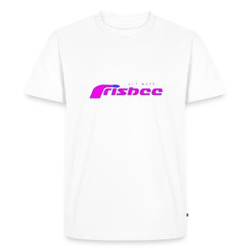 Frisbee Violet Ultime - T-shirt Premium bio Homme - blanc - Devant - Nico (187cm)