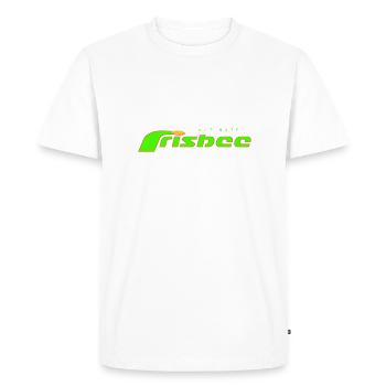 Frisbee vert ultime - T-shirt Premium bio Homme - blanc - Devant - Nico (187cm)
