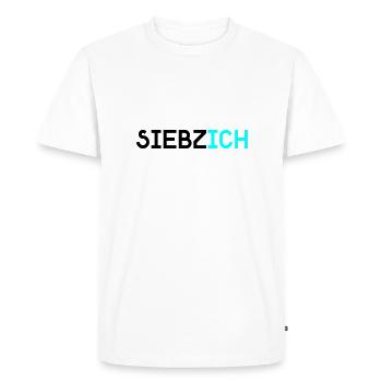 siebzich - Men's Premium Organic T-Shirt - white - Front - Nico (187cm)