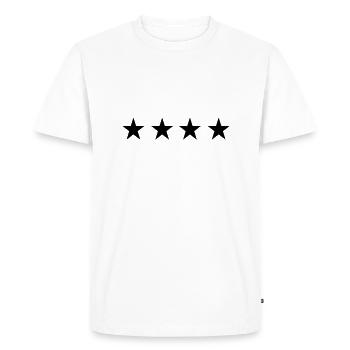 Stars - Men's Premium Organic T-Shirt - white - Front - Nico (187cm)