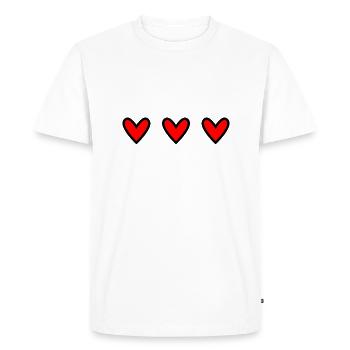 BONNE FÊTE PAPA. PAPA. FÊTE DES PÈRES. BONNE FÊTE - T-shirt Premium bio Homme - blanc - Devant - Nico (187cm)