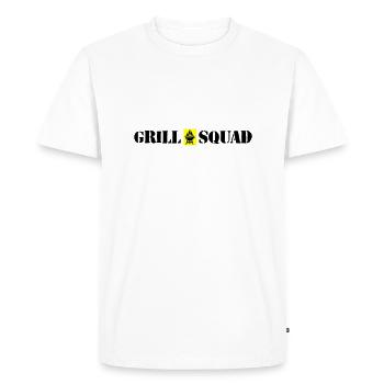 Grill Squad Grilling - Men's Premium Organic T-Shirt - white - Front - Nico (187cm)