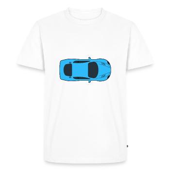 dragster coureur voiture automobile rennwagen4 automobile - T-shirt Premium bio Homme - blanc - Devant - Nico (187cm)