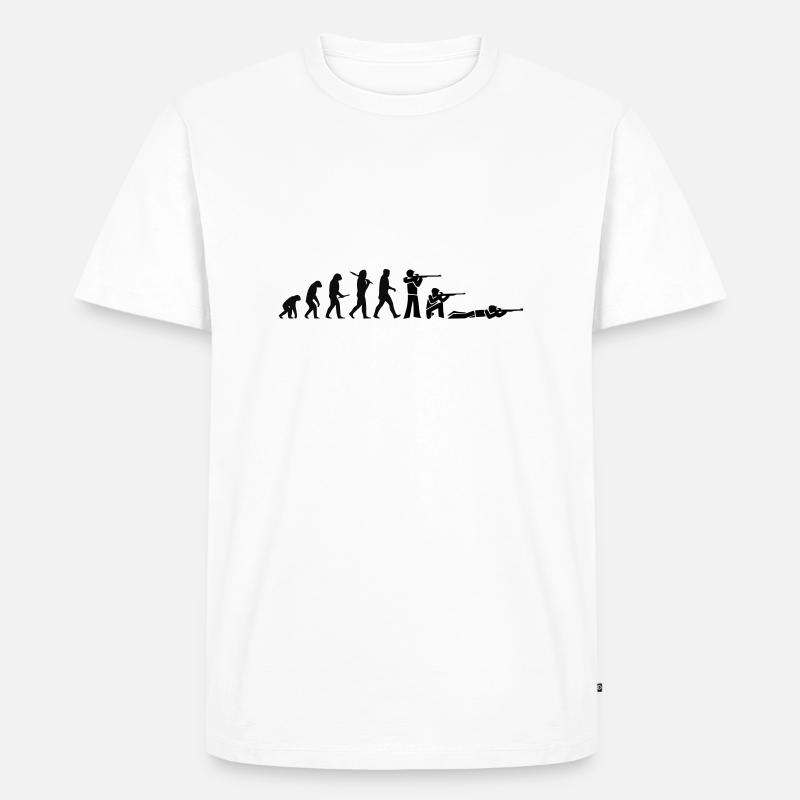 Evolution Shooting Full - Men's Premium Organic T-Shirt - white