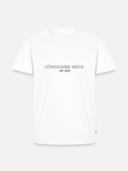 Lüneburger Heide "transparent college" - Männer Premium Bio T-Shirt - Weiß
