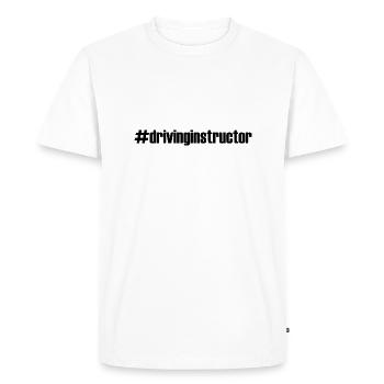 #drivinginstructor - # - Driving Instructor - Driving School - Men's Premium Organic T-Shirt - white - Front - Nico (187cm)