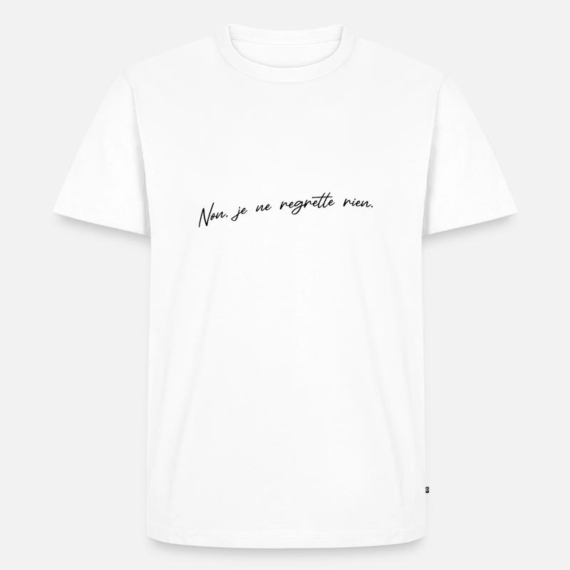 selbstbewusst - Männer Premium Bio T-Shirt - Weiß