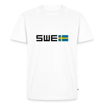 Sweden - Men's Premium Organic T-Shirt - white - Front - Nico (187cm)