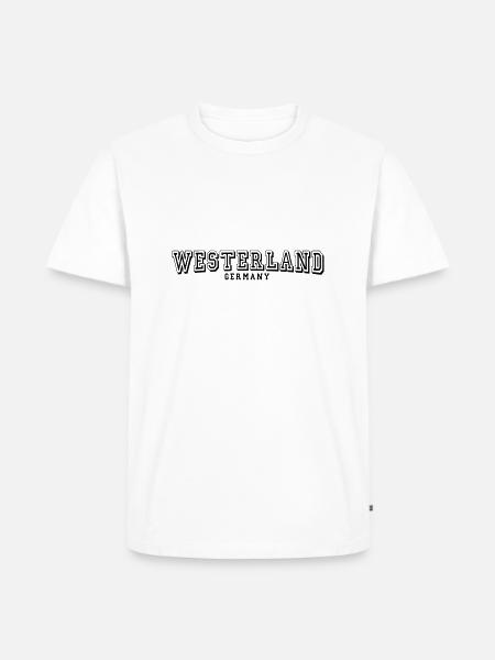 Westerland - Männer Premium Bio T-Shirt - Weiß