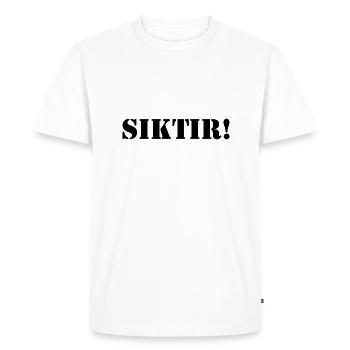 Turc - T-shirt Premium bio Homme - blanc - Devant - Nico (187cm)