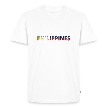 Drapeau Philippines - T-shirt Premium bio Homme - blanc - Devant - Nico (187cm)
