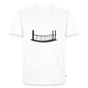 bridge bridge architecture architecture build7 - Men's Premium Organic T-Shirt - white - Front - Nico (187cm)