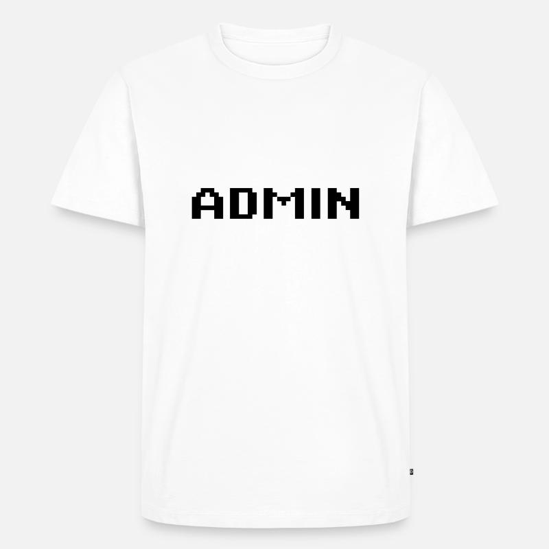 admin - Männer Premium Bio T-Shirt - Weiß