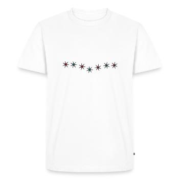 ETOILE. STAR. ETOILES. FÊTE. ANNIVERSAIRE. NOËL - T-shirt Premium bio Homme - blanc - Devant - Nico (187cm)