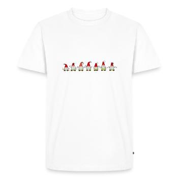 sept elfes de Noël - T-shirt Premium bio Homme - blanc - Devant - Nico (187cm)