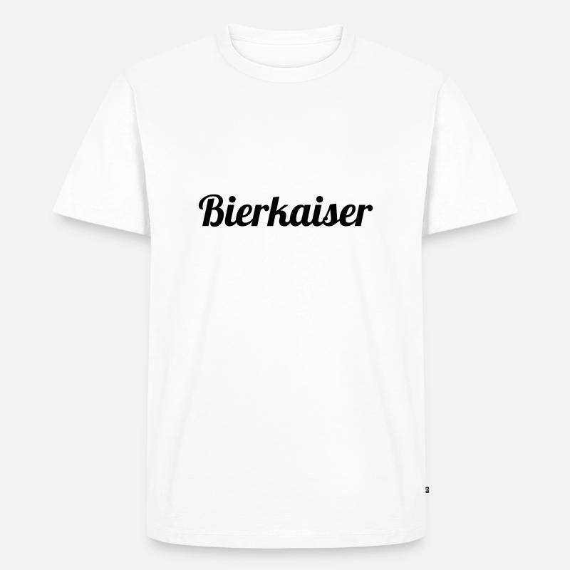 Bierkaiser - Männer Premium Bio T-Shirt - Weiß