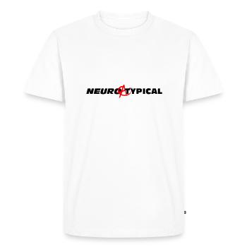 Neuroatypique : anarchie cérébrale - T-shirt Premium bio Homme - blanc - Devant - Nico (187cm)