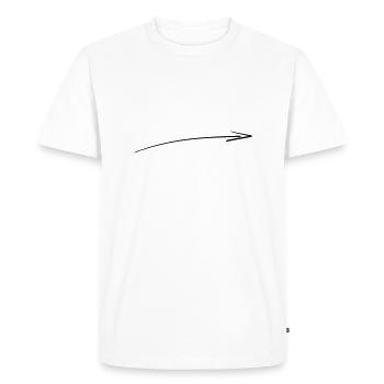 Arrow Symbol 15 Artboard 15 - Men's Premium Organic T-Shirt - white - Front - Nico (187cm)