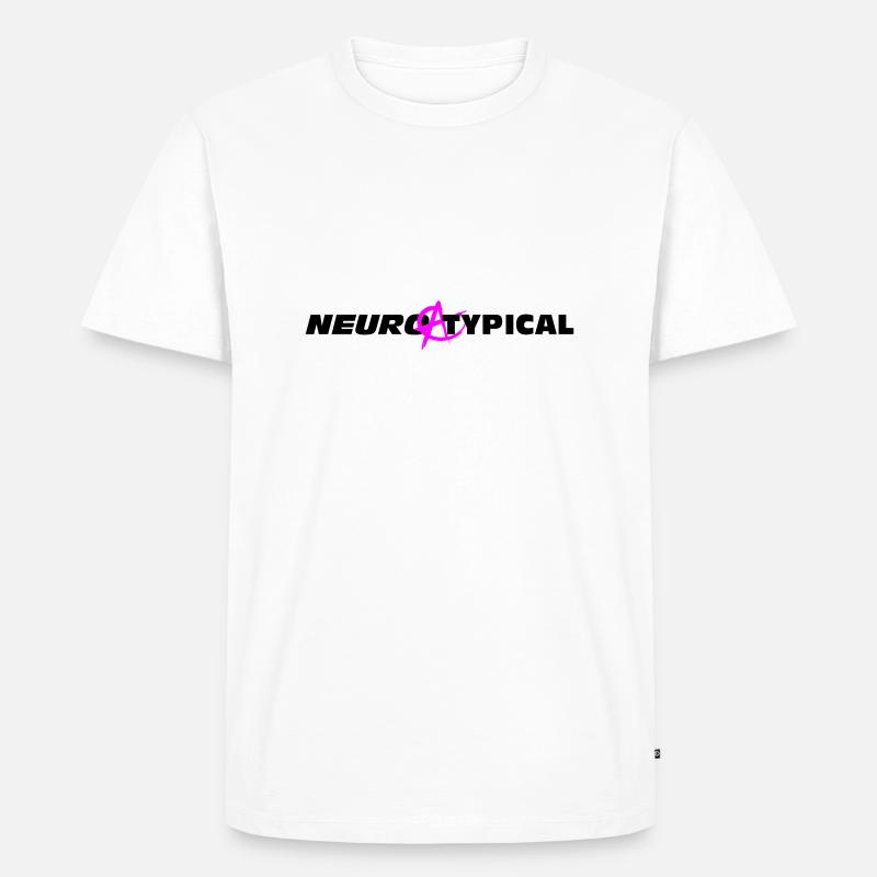 Neuroatypisch - Männer Premium Bio T-Shirt - Weiß