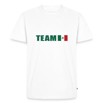 Support Team Mexico - Men's Premium Organic T-Shirt - white - Front - Nico (187cm)