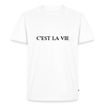 Cool sayings - Men's Premium Organic T-Shirt - white - Front - Nico (187cm)