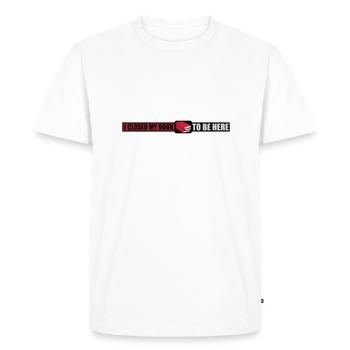 I closed my book - Men's Premium Organic T-Shirt - white - Front - Nico (187cm)
