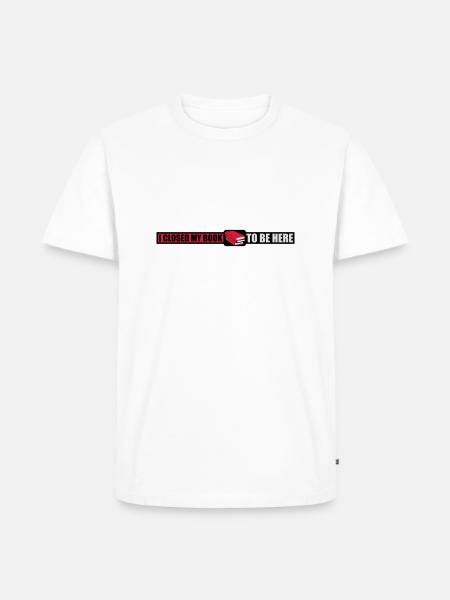I closed my book - Männer Premium Bio T-Shirt - Weiß