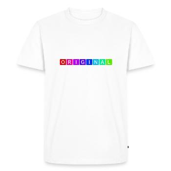 Original - Men's Premium Organic T-Shirt - white - Front - Nico (187cm)
