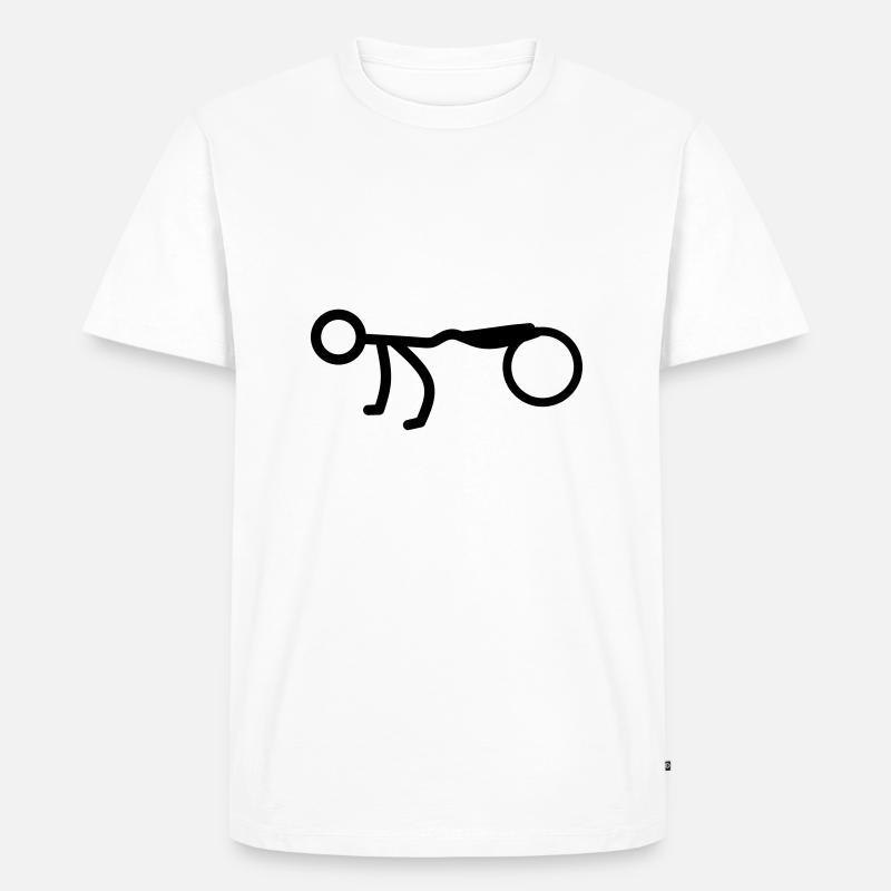 Fittbal - Männer Premium Bio T-Shirt - Weiß