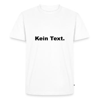 Pas de texte - T-shirt Premium bio Homme - blanc - Devant - Nico (187cm)