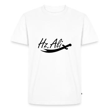 Hz. Ali - Zülfikar - T-shirt Premium bio Homme - blanc - Devant - Nico (187cm)