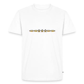 Star Beer Bottles Line Dividing Line - Men's Premium Organic T-Shirt - white - Front - Nico (187cm)