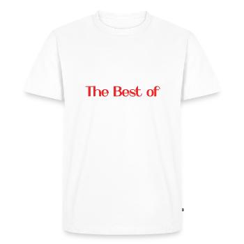 The Best of. Best of. Best. Best.Christmas. Geek - Men's Premium Organic T-Shirt - white - Front - Nico (187cm)