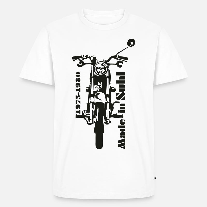 Simson s50 Front - Männer Premium Bio T-Shirt - Weiß