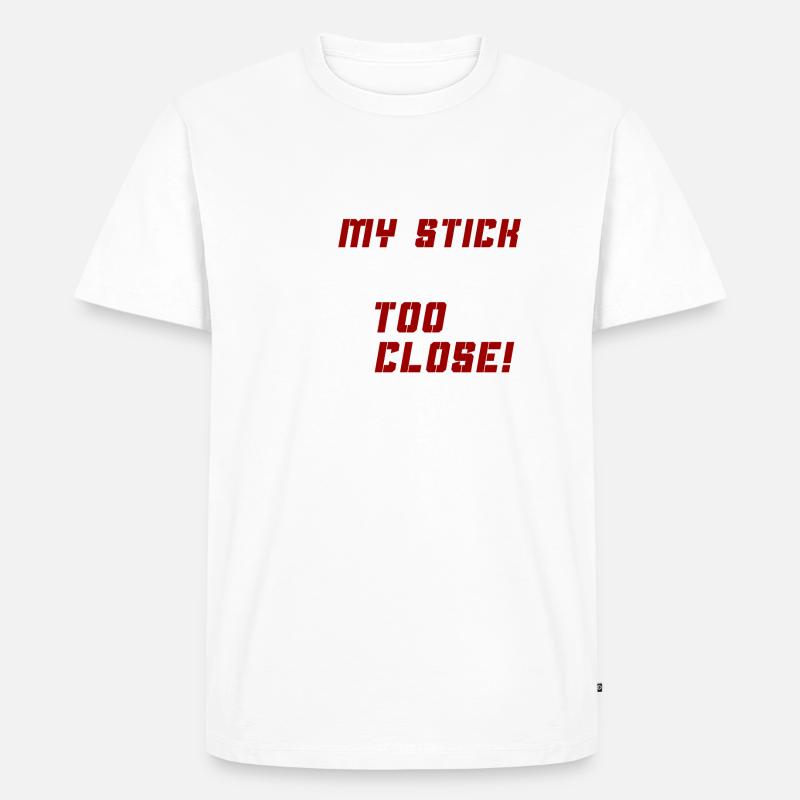 Keep Your Distance - Männer Premium Bio T-Shirt - Weiß