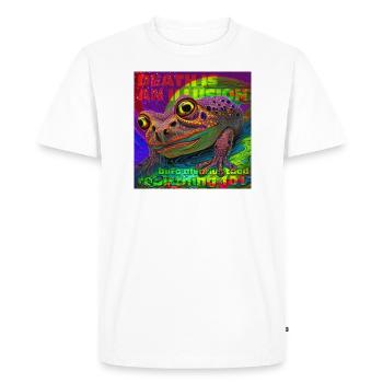 bufo •01 - T-shirt Premium bio Homme - blanc - Devant - Nico (187cm)