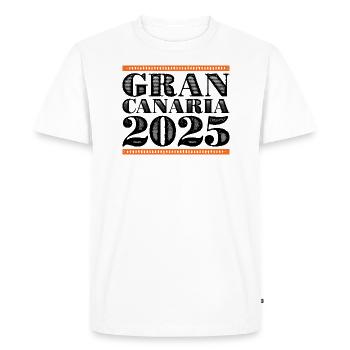 Gran Canaria 2025 - T-shirt Premium bio Homme - blanc - Devant - Nico (187cm)
